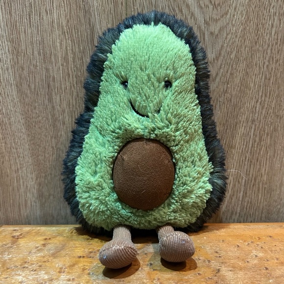 Jellycat London Amuseables Avocado Plush Stuffed Animal 8" - Picture 1 of 8